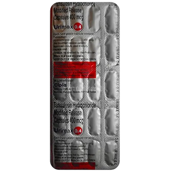 urimax 0.4mg capsule 20's